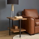Flexsteel Millwork Brown End Table Rustic Umber image 2