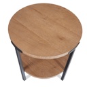 Flexsteel Millwork Brown Round End Table Rusitc Umber image 9