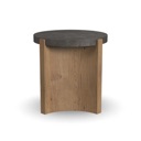 Flexsteel Eclipse Brown Round End table | Blue Stone Top Blue Stone Top image 4
