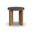 Flexsteel Eclipse Brown Round End table | Blue Stone Top Blue Stone Top image 3