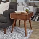 Flexsteel Ludwig Brown End Table Walnut image 2
